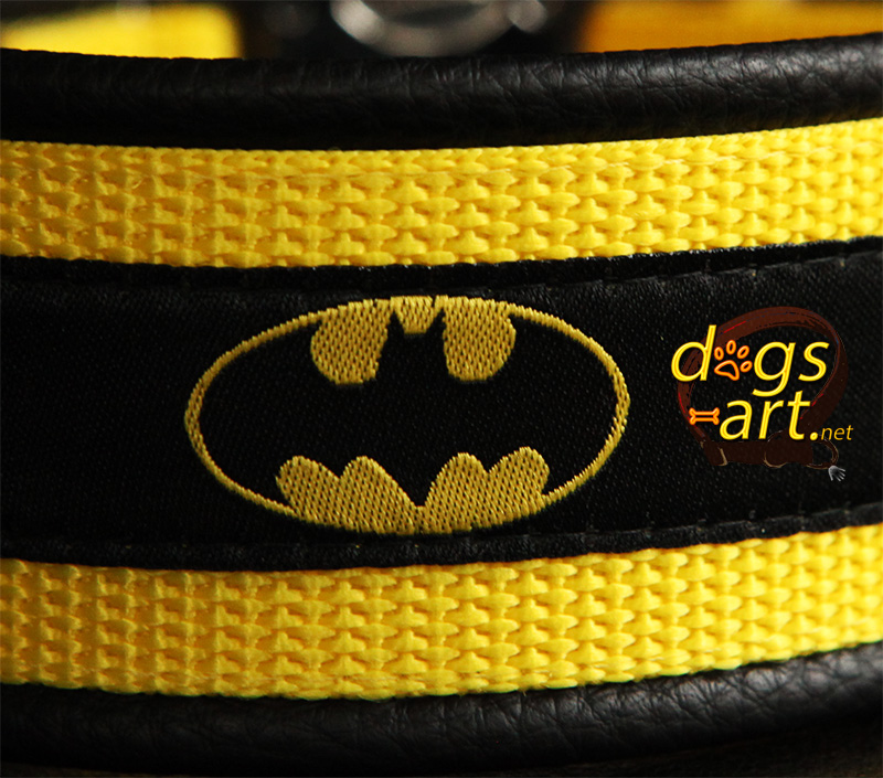  - big-dog batman easy release alu buckle leather collar